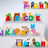 Maxbell Wooden Alphabet Puzzle Montessori Blocks Toys for Children Kindergarten Gift