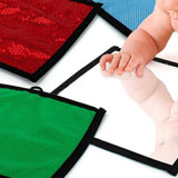 Maxbell 16Pcs Textured Sensory Mats Sensory Pads for Aged 3 to 6 Children Fine Motor