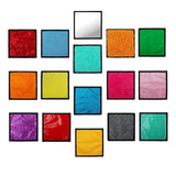 Maxbell 16Pcs Textured Sensory Mats Sensory Pads for Aged 3 to 6 Children Fine Motor