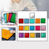Maxbell 16Pcs Textured Sensory Mats Sensory Pads for Aged 3 to 6 Children Fine Motor