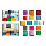 Maxbell 16Pcs Textured Sensory Mats Sensory Pads for Aged 3 to 6 Children Fine Motor