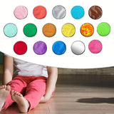 Maxbell 16Pcs Sensory Mats Assorted Round Wall Panels for Child Fine Motor