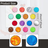 Maxbell 16Pcs Sensory Mats Assorted Round Wall Panels for Child Fine Motor