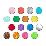 Maxbell 16Pcs Sensory Mats Assorted Round Wall Panels for Child Fine Motor