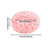 Maxbell Inflatable Kids Pool Party Play Center 75cmx25cm for Yard Girls and Boys Fun Pink Cherry