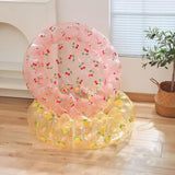 Maxbell Inflatable Kids Pool Party Play Center 75cmx25cm for Yard Girls and Boys Fun Pink Cherry