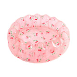 Maxbell Inflatable Kids Pool Party Play Center 75cmx25cm for Yard Girls and Boys Fun Pink Cherry