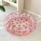 Maxbell Inflatable Kids Pool Party Play Center 75cmx25cm for Yard Girls and Boys Fun Pink Cherry