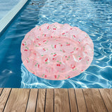 Maxbell Inflatable Kids Pool Party Play Center 75cmx25cm for Yard Girls and Boys Fun Pink Cherry