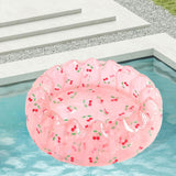 Maxbell Inflatable Kids Pool Party Play Center 75cmx25cm for Yard Girls and Boys Fun Pink Cherry