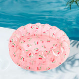 Maxbell Inflatable Kids Pool Party Play Center 75cmx25cm for Yard Girls and Boys Fun Pink Cherry