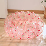 Maxbell Inflatable Kids Pool Party Play Center 75cmx25cm for Yard Girls and Boys Fun Pink Cherry