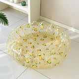 Maxbell Inflatable Kids Pool Party Play Center 75cmx25cm for Yard Girls and Boys Fun Lemon Yellow