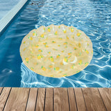 Maxbell Inflatable Kids Pool Party Play Center 75cmx25cm for Yard Girls and Boys Fun Lemon Yellow