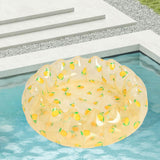 Maxbell Inflatable Kids Pool Party Play Center 75cmx25cm for Yard Girls and Boys Fun Lemon Yellow