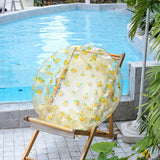 Maxbell Inflatable Kids Pool Party Play Center 75cmx25cm for Yard Girls and Boys Fun Lemon Yellow