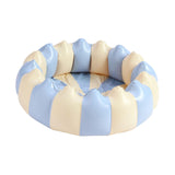 Maxbell Inflatable Kids Pool Party Play Center 75cmx25cm for Yard Girls and Boys Fun Blue and White