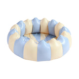 Maxbell Inflatable Pool Round Paddling Swimming Pool for Funny Summer Girls and Boys Blue and White