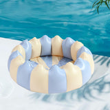 Maxbell Inflatable Pool Round Paddling Swimming Pool for Funny Summer Girls and Boys Blue and White