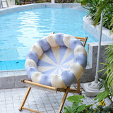 Maxbell Inflatable Pool Round Paddling Swimming Pool for Funny Summer Girls and Boys Blue and White