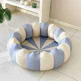 Maxbell Inflatable Pool Round Paddling Swimming Pool for Funny Summer Girls and Boys Blue and White