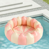 Maxbell Inflatable Pool Round Paddling Swimming Pool for Funny Summer Girls and Boys Pink anf White