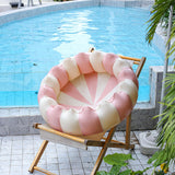 Maxbell Inflatable Pool Round Paddling Swimming Pool for Funny Summer Girls and Boys Pink anf White