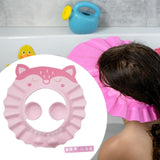 Maxbell Baby Shower Cap Wash Hair Soft Shampoo Hat for Kids 0-9 Years Old Children Pink