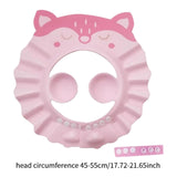 Maxbell Baby Shower Cap Wash Hair Soft Shampoo Hat for Kids 0-9 Years Old Children Pink