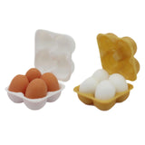Maxbell Dollhouse Miniature Egg Tray 1:12 Landscape Doll House Decor Egg Storage Box White