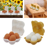 Maxbell Dollhouse Miniature Egg Tray 1:12 Landscape Doll House Decor Egg Storage Box White