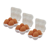 Maxbell Dollhouse Miniature Egg Tray 1:12 Landscape Doll House Decor Egg Storage Box White
