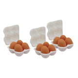 Maxbell Dollhouse Miniature Egg Tray 1:12 Landscape Doll House Decor Egg Storage Box White