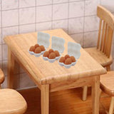 Maxbell Dollhouse Miniature Egg Tray 1:12 Landscape Doll House Decor Egg Storage Box White