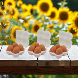 Maxbell Dollhouse Miniature Egg Tray 1:12 Landscape Doll House Decor Egg Storage Box White