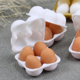 Maxbell Dollhouse Miniature Egg Tray 1:12 Landscape Doll House Decor Egg Storage Box Yellow