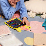 Maxbell 6 Pieces Sensory Mats Cute Portable Educational for Boys Girls Kids Children