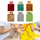 Maxbell 6 Pieces Sensory Mats Animal Sensory Pads for Boys Girls Preschool Classroom