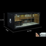 Maxbell 1/64 Car Scene Model Parking Scenery for Action Figures Diecast Car Ornament