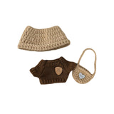 Maxbell Plush Doll Clothes Suit Cute Crochet for DIY Crafts Present Photo Props