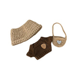 Maxbell Plush Doll Clothes Suit Cute Crochet for DIY Crafts Present Photo Props