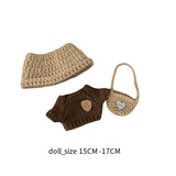 Maxbell Plush Doll Clothes Suit Cute Crochet for DIY Crafts Present Photo Props