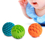 Maxbell 3 Pieces Silicone Sensory Balls Set Lightweight Portable Sensory Exploration
