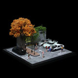 Maxbell 1:64 Model Car Parking Scene DIY Parking Scenery for Mini Car Action Figures
