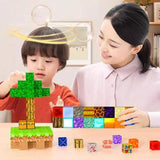 Maxbell Magnetic Cube Blocks Kids Building Blocks Toy for Classroom Activity Parties