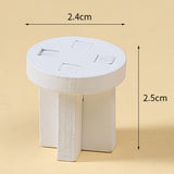 Maxbell 3 Pieces Miniature Dollhouse Chairs Pretend Play Micro Landscape Accessories