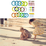 Maxbell Kids Rings Toss Game Kids Activities Throwing Rings for Indoor Outdoor Beach Blue Green Rings