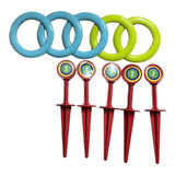 Maxbell Kids Rings Toss Game Kids Activities Throwing Rings for Indoor Outdoor Beach Blue Green Rings