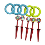 Maxbell Kids Rings Toss Game Kids Activities Throwing Rings for Indoor Outdoor Beach Blue Green Rings