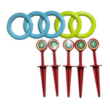 Maxbell Kids Rings Toss Game Kids Activities Throwing Rings for Indoor Outdoor Beach Blue Green Rings